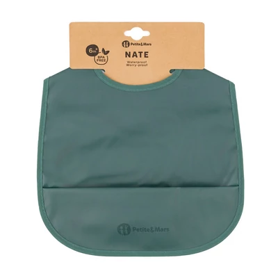 PETITE&MARS Előke PU Nate 6hó+ - Misty Green