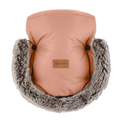 PETITE&MARS Kesztyű / Kézmelegítő babakocsira Furry - Pastel Peach