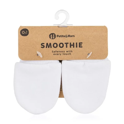 Petite&amp;Mars Újszülött kesztyű, Smoothie, Infinity White