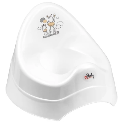 MALTEX Zenélő bili Zebra - Fehér