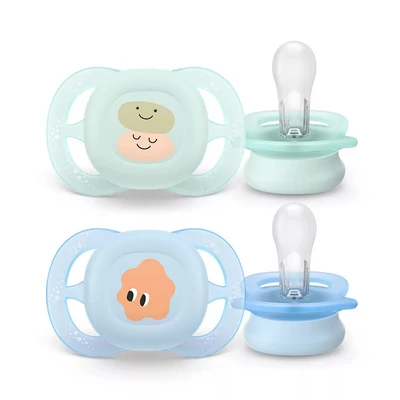 Philips AVENT SCF075/04 Játszócumi ultra start mintás 0-2hó 2 db - fiús