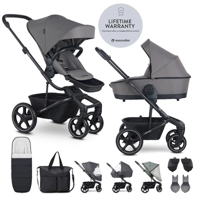 EASYWALKER Kombinált babakocsi Harvey⁵ Pebble Grey XXL RWS