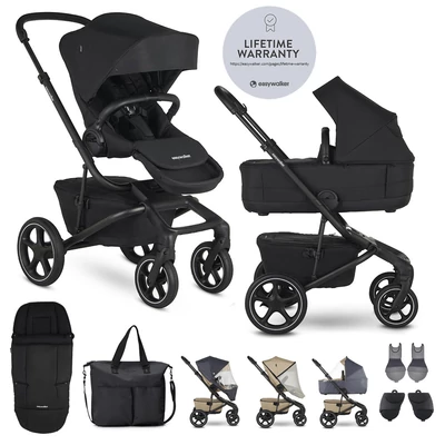 EASYWALKER Kombinált babakocsi Jimmey Pepper Black XXL RWS