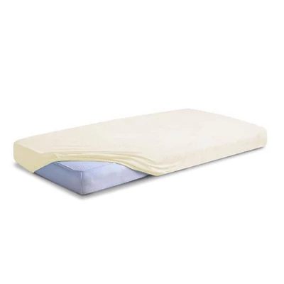 BABYMATEX Frottír lepedő 60x120 cm - krémszínű