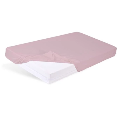 BABYMATEX Vízhatlan lepedő gumírozott Bamboo 60x120 cm - rózsaszín