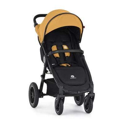 Petite&Mars Sport babakocsi Street2 Air Black + Napfénytető, Dense Honey