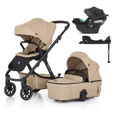 PETITE&MARS KÉSZLET Babakocsi 4v1 ICON LITE RWS + CYBEX Aton B2 i-Size - Mocha Beige