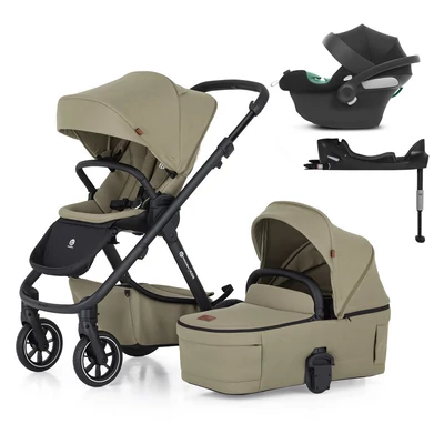 PETITE&MARS KÉSZLET Babakocsi 4v1 ICON LITE RWS + CYBEX Aton B2 i-Size - Mossy Green