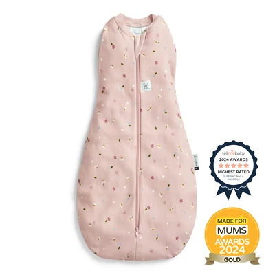 ERGOPOUCH 2 az 1-ben pólya és alvózsák Cocoon Daisies 0-3 hó 3-6 kg 0,2 tog