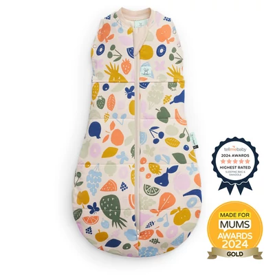 ERGOPOUCH Pólya és hálózsák 2 az 1-ben 3-6 hó 6-8 kg 2,5 tog - Cocoon Fruit Salad