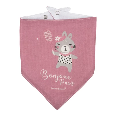 Canpol babies Muszlin előke, 2 db - BONJOUR PARIS