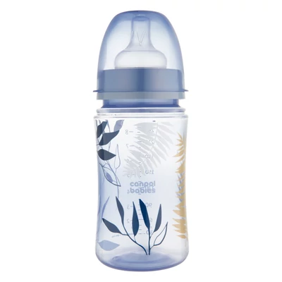Canpol babies Anti-kólikás cumisüveg, EasyStart, GOLD, 240 ml - kék