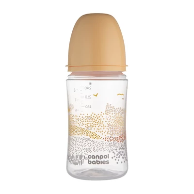 Canpol babies Anti-kólikás cumisüveg, EasyStart, GOLD, 240 ml - bézs