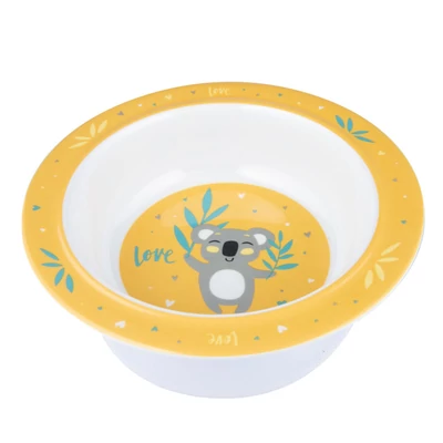 Canpol babies Melamine tál tapadókoronggal, 270ml, EXOTIC ANIMALS - sárga