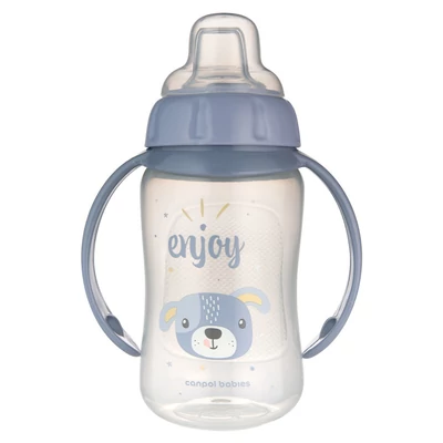 Canpol babies Tanulópohár szilikon ivócsőrrel, CUTE ANIMALS, 320ml, kutya