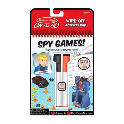Melissa & Doug Kreatív játék, Letörölhető lapok, kémjátszma