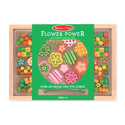 Melissa & Doug fa gyöngy szett - virágok