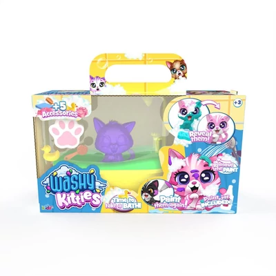 Washy Friends Color Reveal Pancsoló cicusok káddal és 5 kiegészítővel - Pinki