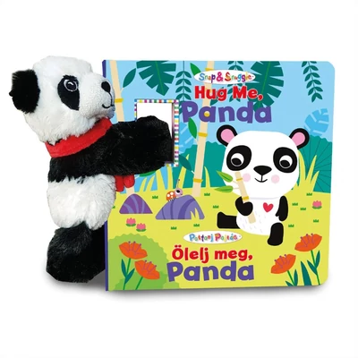 Snap & Snuggle Pattanj pajtás plüss barát képeskönyvvel - ölelnivaló panda