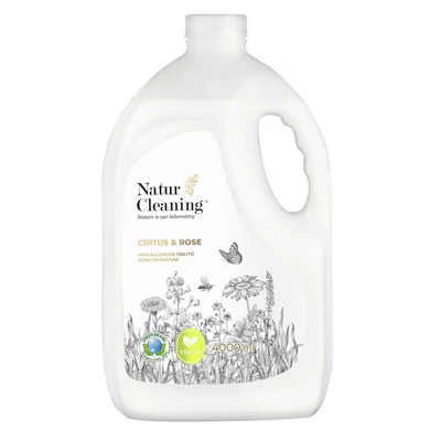NaturCleaning Öblítő koncentrátum 4 liter - Citrus & Rose