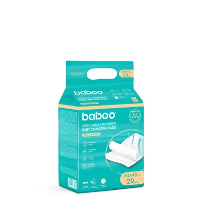 Baboo Eldobható Nedvszívó Pelenkázó Alátét AirComfort, 60x45, 20 db
