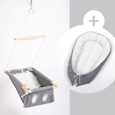 Incababy Babahinta Dotties FW + Incababy Babafészek Dotties + Incababy hintarugó + hintahorog