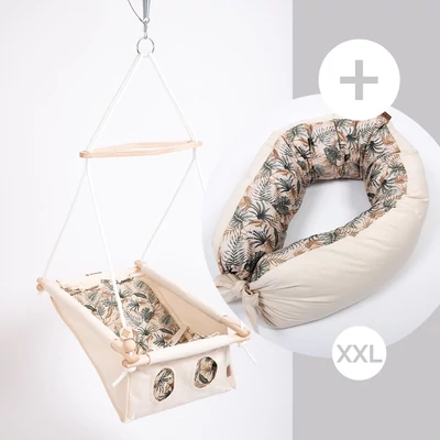 Incababy babahinta Deep Nature FW + Incababy Kismama Párna Deep Nature XXL + Incababy hintarugó + hintahorog