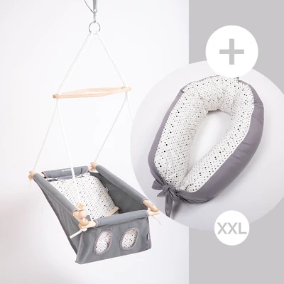 Incababy babahinta Dotties FW + Incababy Kismama Párna Dotties XXL + Incababy hintarugó + hintahorog