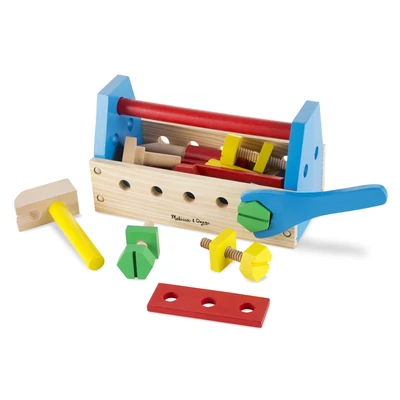 Melissa & Doug Fa készségfejlesztő játék, Szerszám- és barkácskészlet
