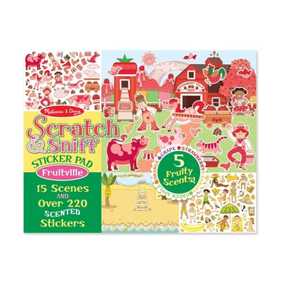 Melissa & Doug Kreatív játék, Illatos matrica készlet, gyümölcsöskert