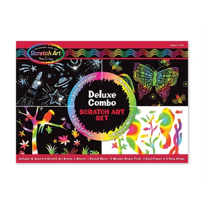 Melissa & Doug Kreatív játék, Képkarc, deluxe szett