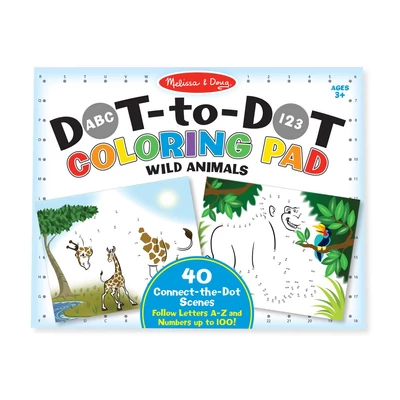 Melissa & Doug Kreatív játék, Számos színező készlet, vadállatok