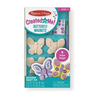 Melissa & Doug Kreatív játék, Fa hűtőmágnes készítés, pillangó