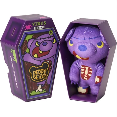 Deddy Bears plüss koporsóban, 5. sorozat, 15 cm-es - Virus