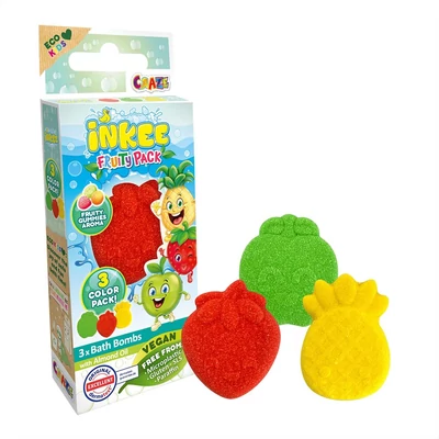 Craze Inkee vegán fürdő bomba forma - gyümölcsös 3db-os