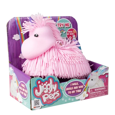 JIggly Pets Riszáló Állatok, unikornis, pink