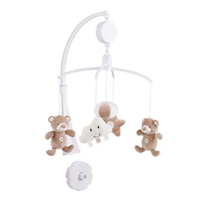 Kikkaboo zenélő-forgó plüss Bear Boo