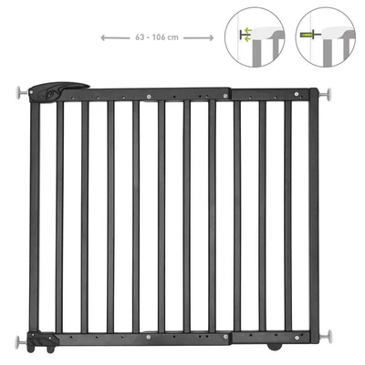 Badabulle ajtórács Deco Pop fa 63-106 cm fekete B025227