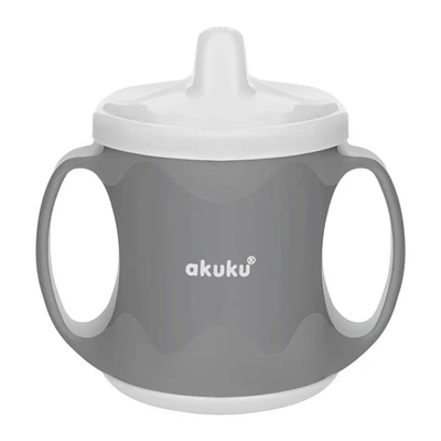 Akuku itatópohár csőrös 200ml  szürke-fehér
