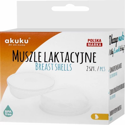 Akuku ultra puha szilikon tejgyûjtő kagyló 2 db