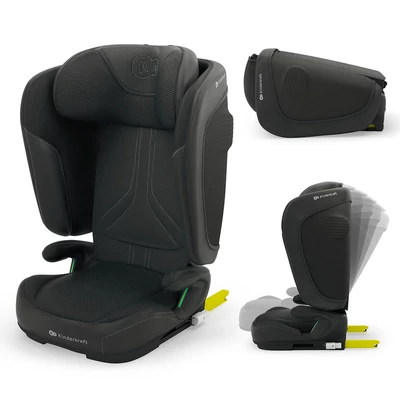 Kinderkraft gyerekülés Unity 2 i-Size Isofix 100-150cm fekete
