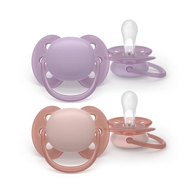 Philips AVENT játszócumi Ultrasoft neutral 6-18hó lányos 2db