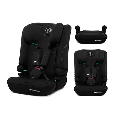 Kinderkraft gyerekülés ülésmagasító I-COMFY i-Size 76-150cm fekete
