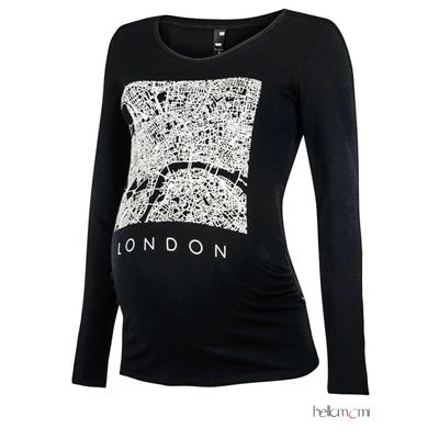 Kismama felső CSAK XS Love2Wait London xs fekete