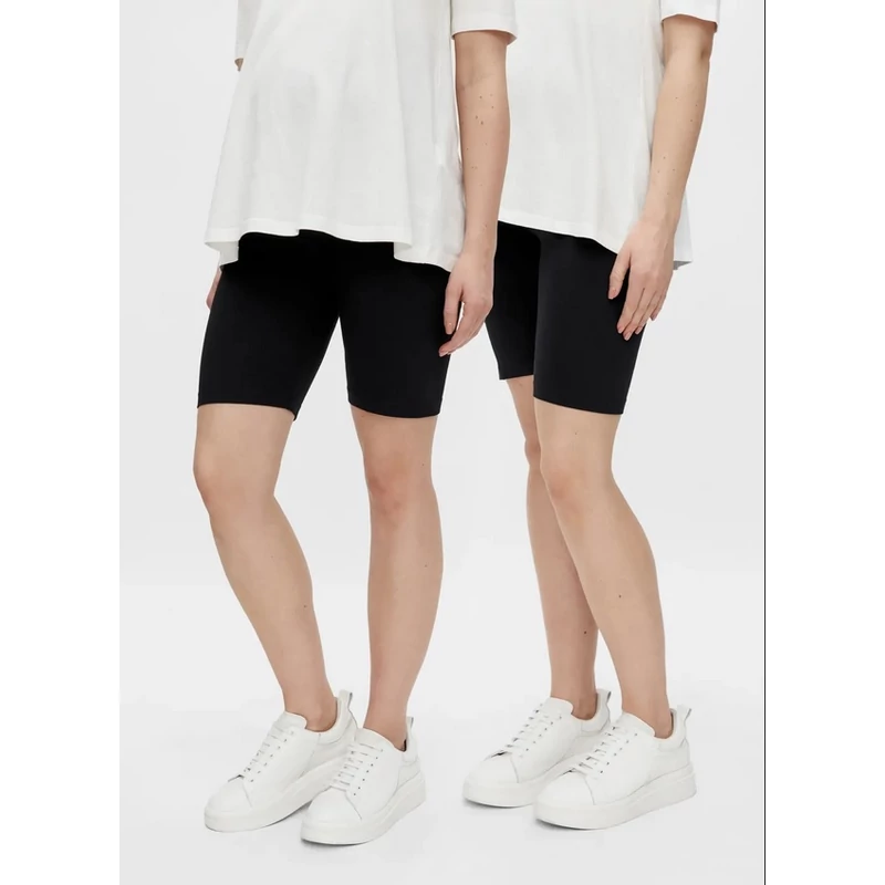 Kismama biciklisnadrág, rövidnadrág DUO pack Mamalicious