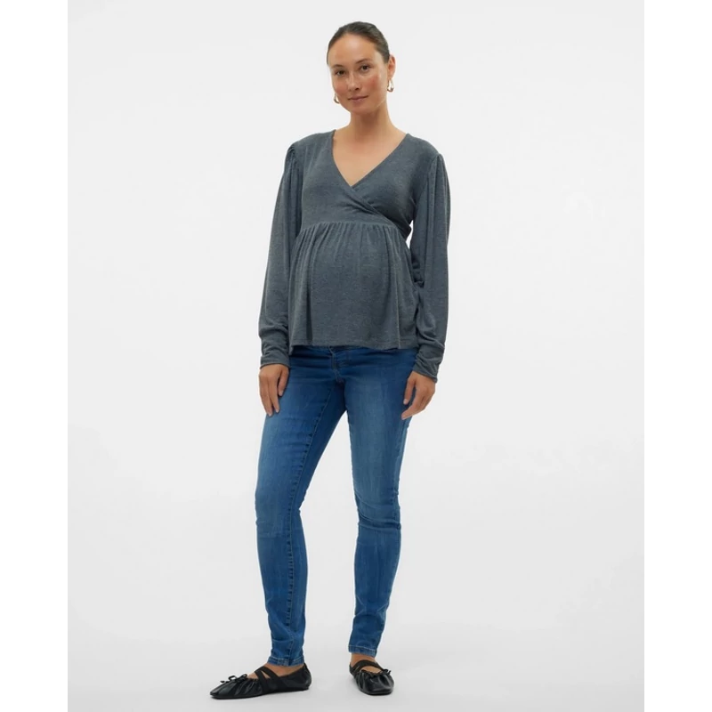 Kismama farmernadrág slimfit Mamalicious