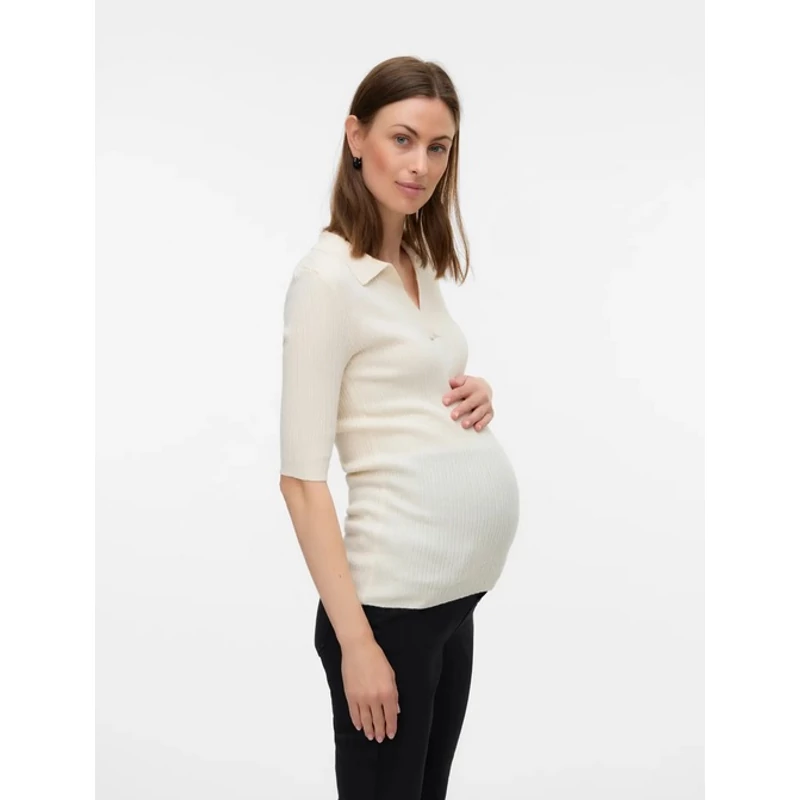 Kismama és szoptatós felső, póló galléros VeroModa