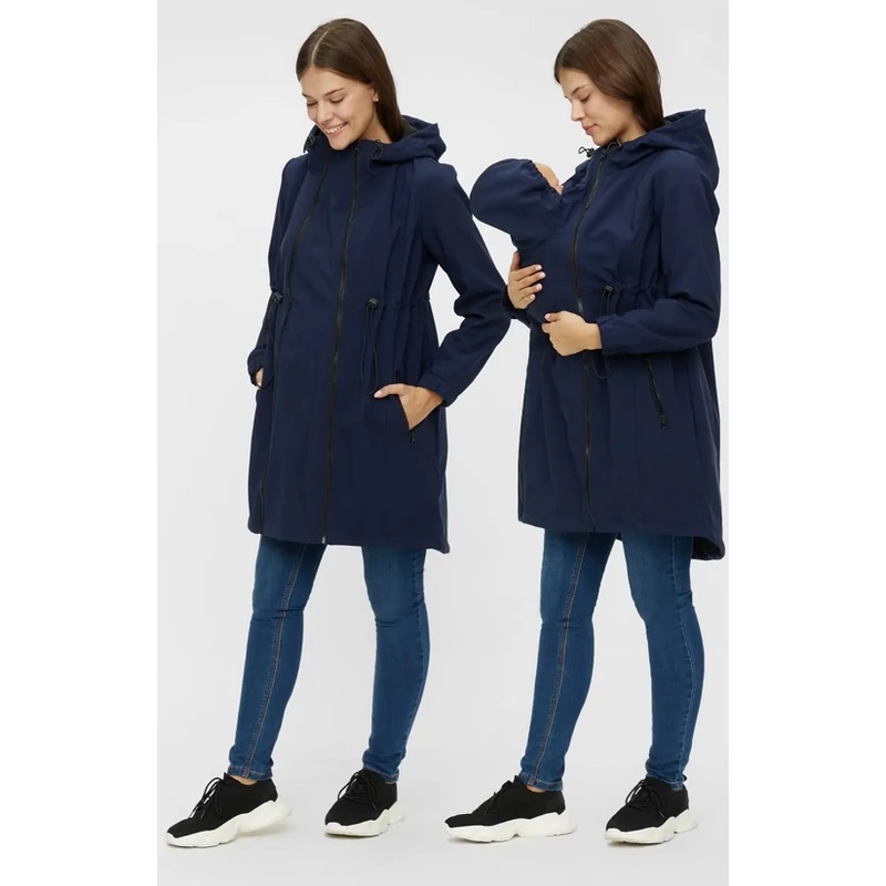 Softshell Kismama és babahordozós kabát thermo betéttel Mamalicious