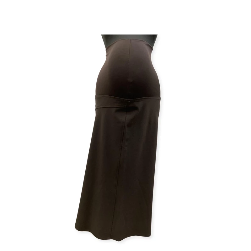 Kismama maxi szoknya barna színben QueenMum