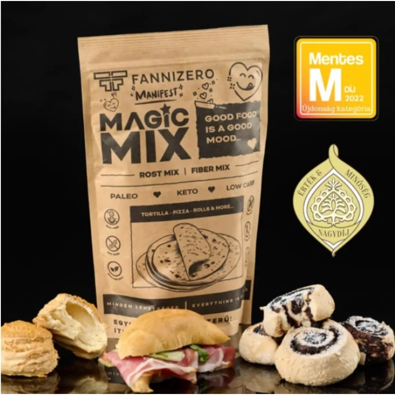 FanniZero Magic Mix (500 g)  bambusz és útifűmaghéj lisztkeverék